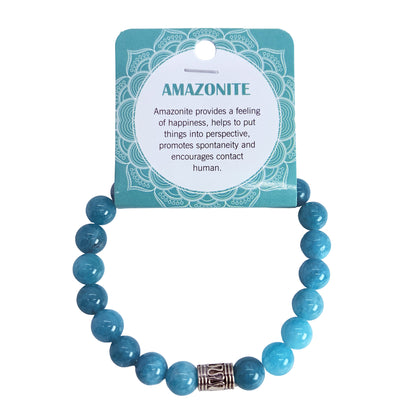 Natural Amazonite Stone Bracelet 8mm