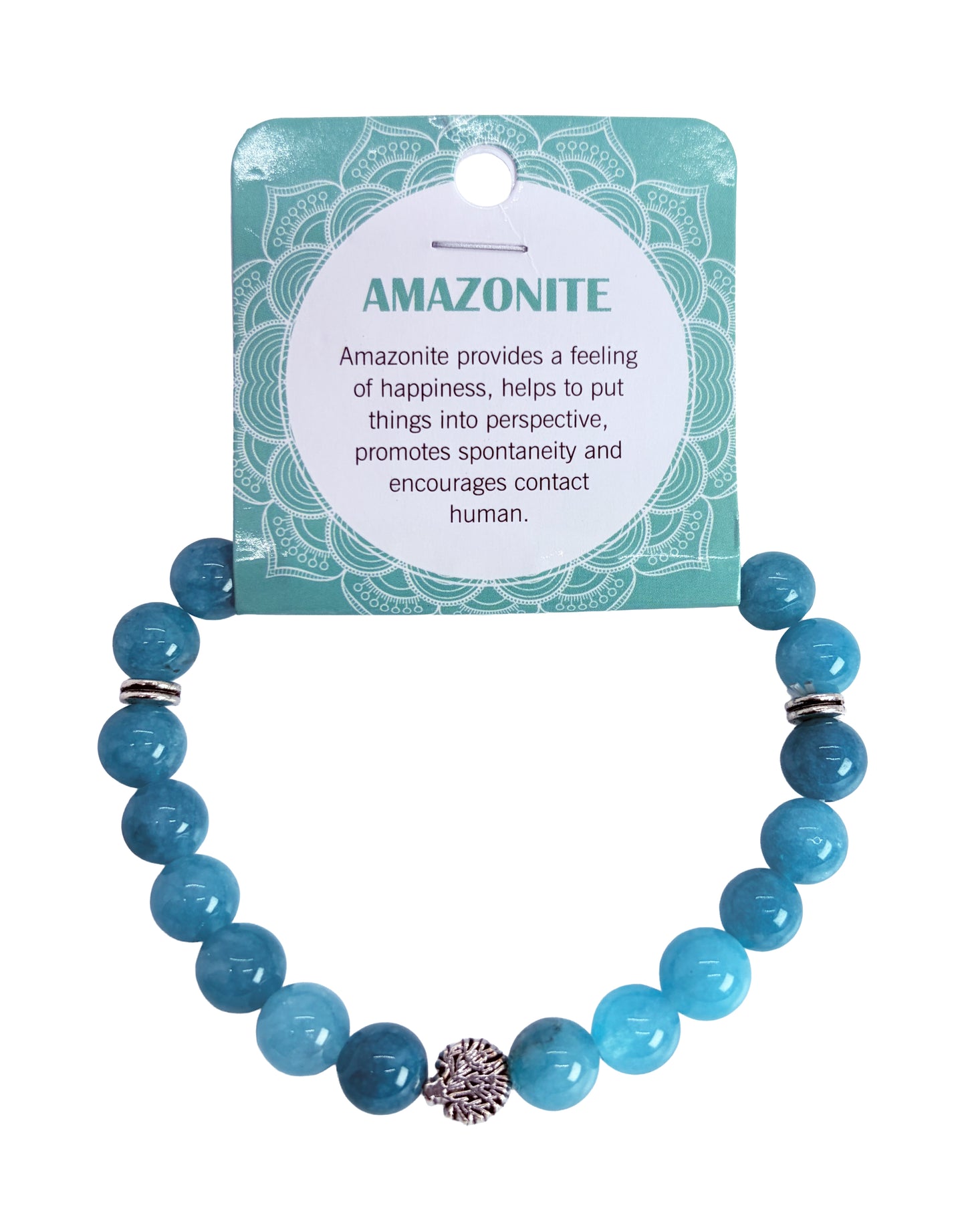 Natural AMAZONITE Stone Bracelet 1 Pcs