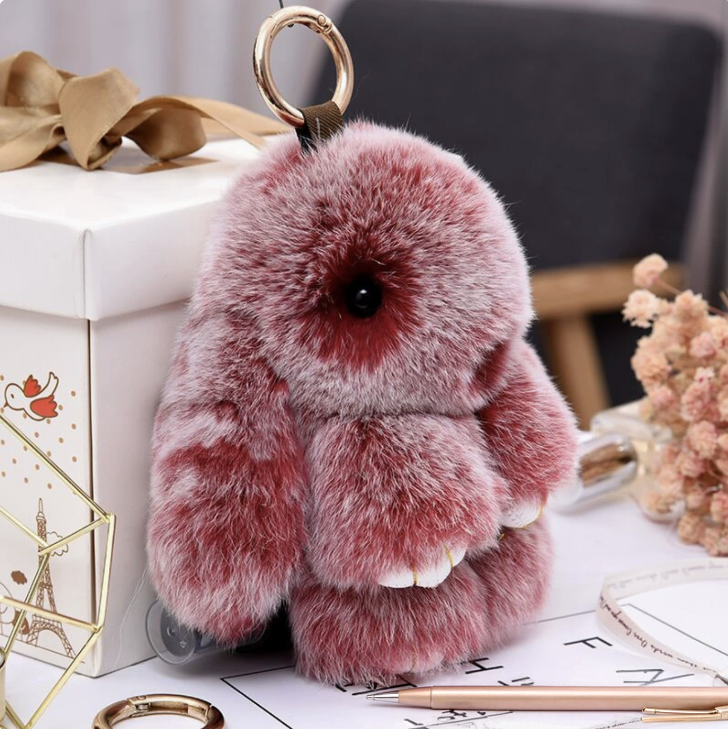 Handmade Soft Bunny Keychain