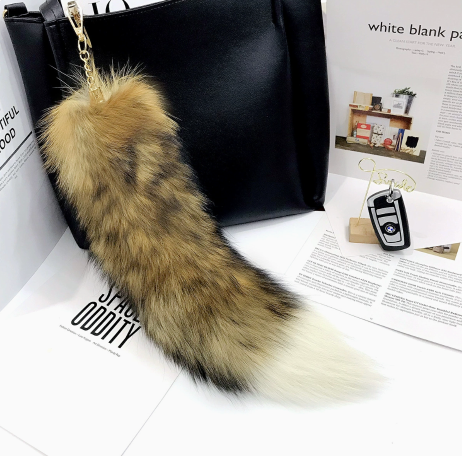 Fox Tail Keychain
