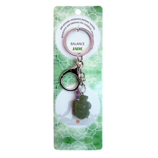 Natural Turtle Stone Keychain 1 Pcs