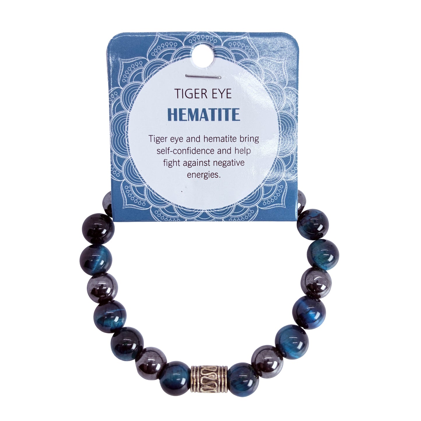 Natural TIGER EYE HEMATITE Stone Bracelet 1 Pcs