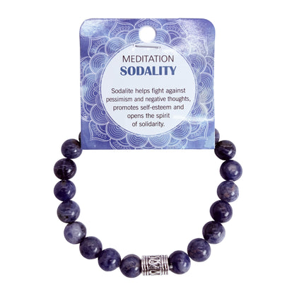Natural Sodalite Stone Bracelet 8mm