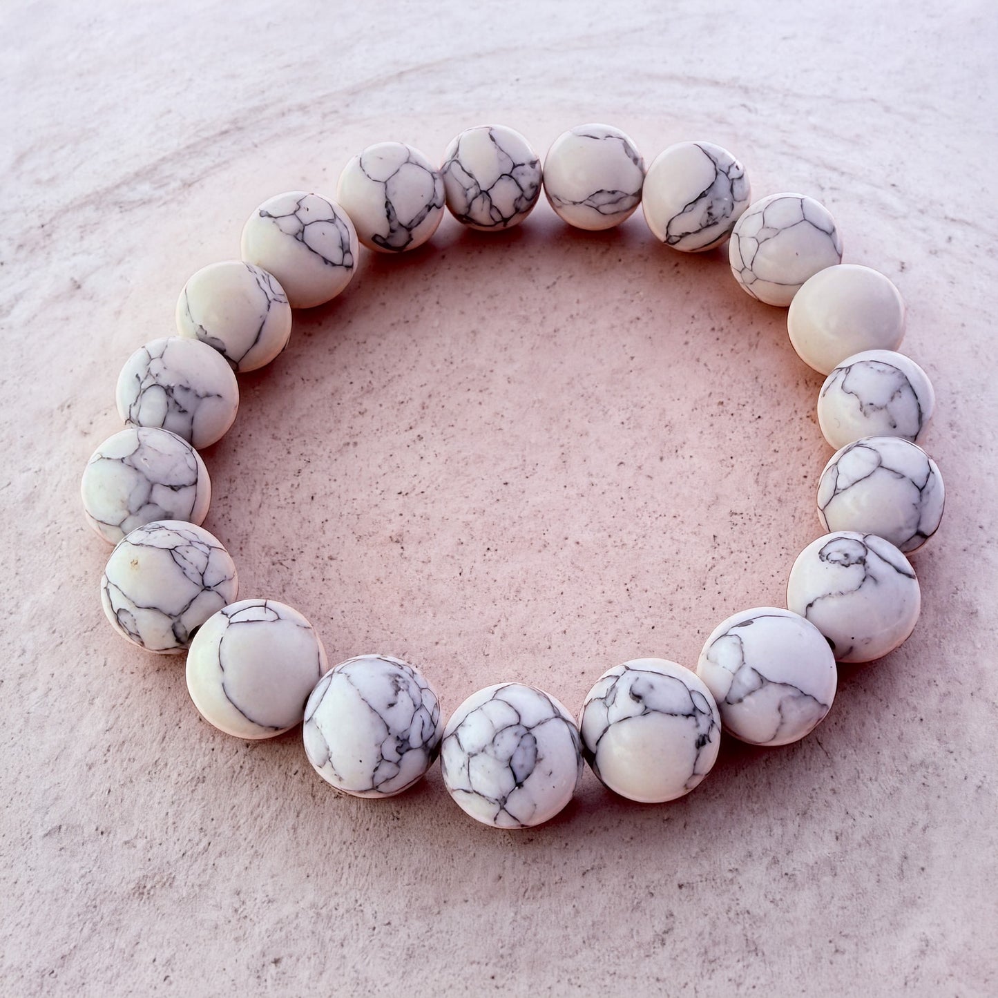 Natural HOWLITE Stone Bracelet 10mm 1Pcs