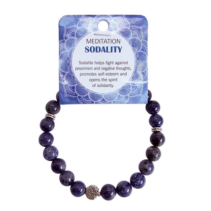 Natural Sodalite Stone Bracelet 8mm