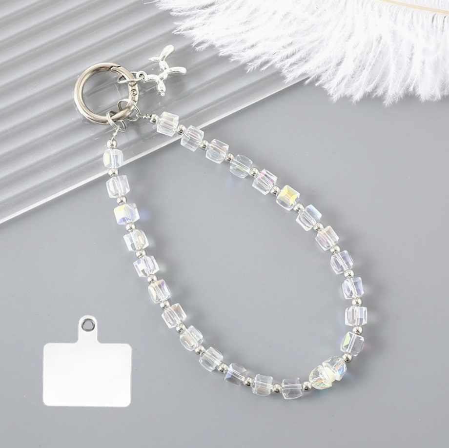 Crystal Beads Bling Collar Phone Chain
