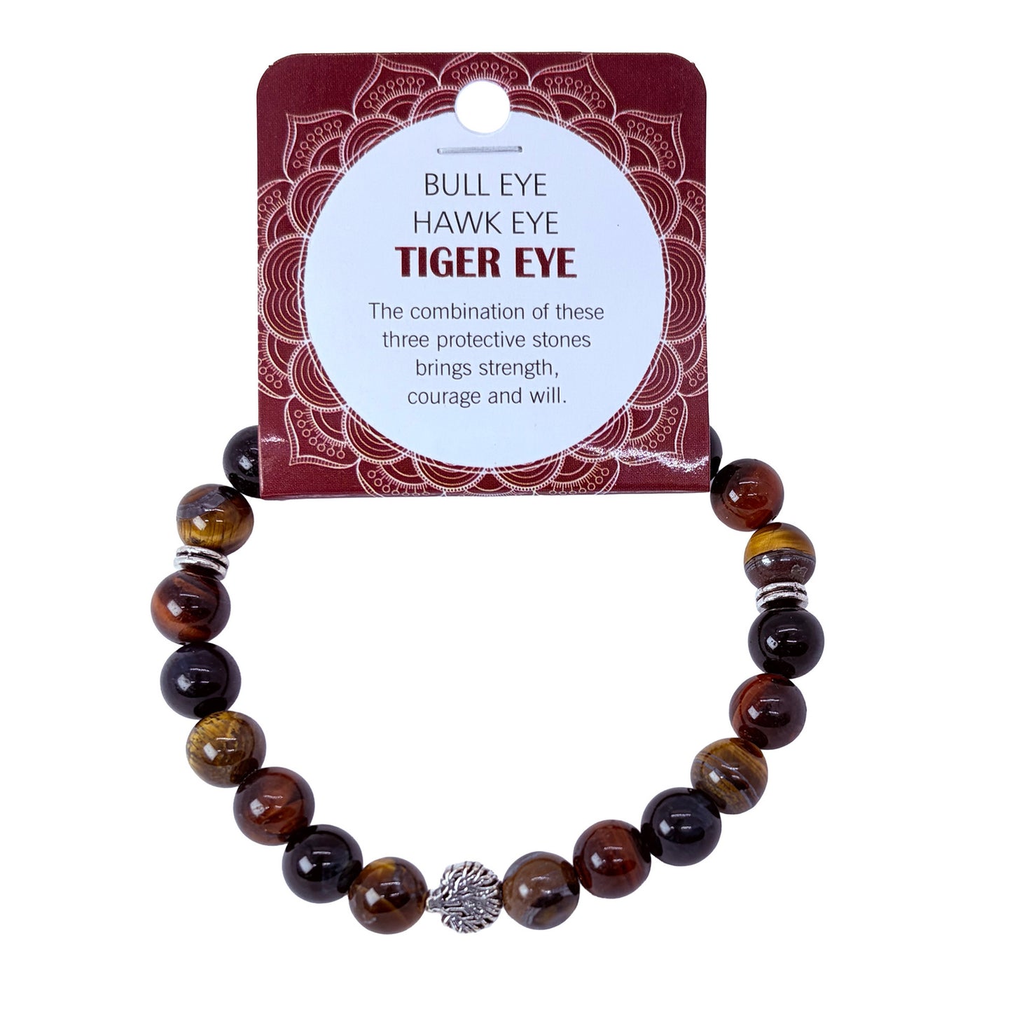 Natural BULL EYE  Hawk Eye  Tiger eye Stone Bracelet 1 Pcs