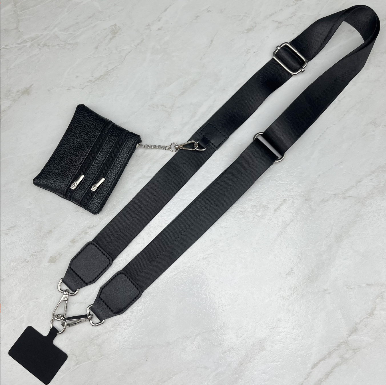 Long Keeper Phone Strap Crossbody with Zipper Wallet Phone Chain