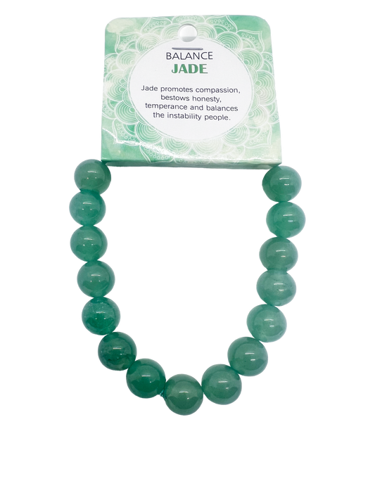 Natural Jade Stone Bracelet 10mm 1Pcs