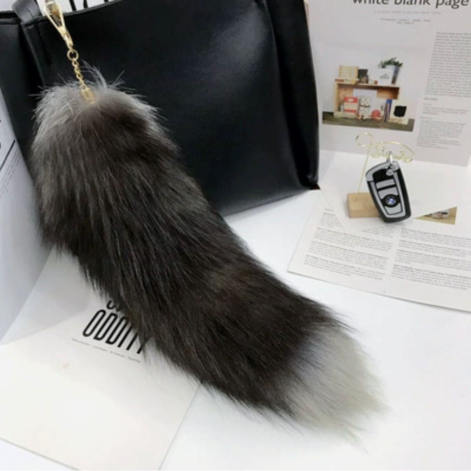Fox Tail Keychain