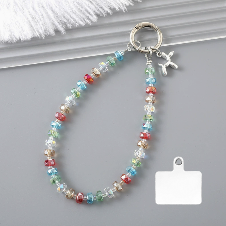 Crystal Beads Bling Collar Phone Chain