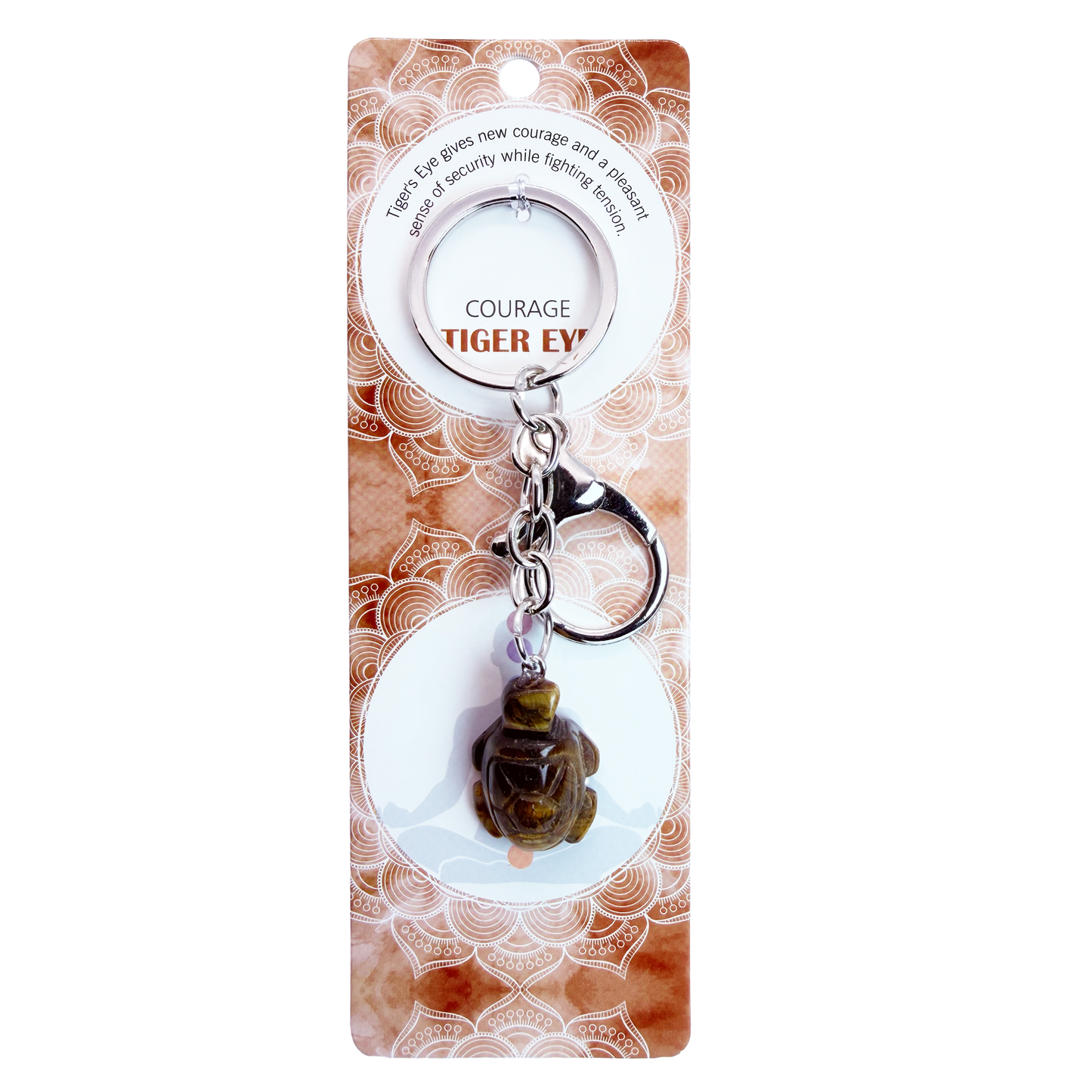 Natural Turtle Stone Keychain 1 Pcs