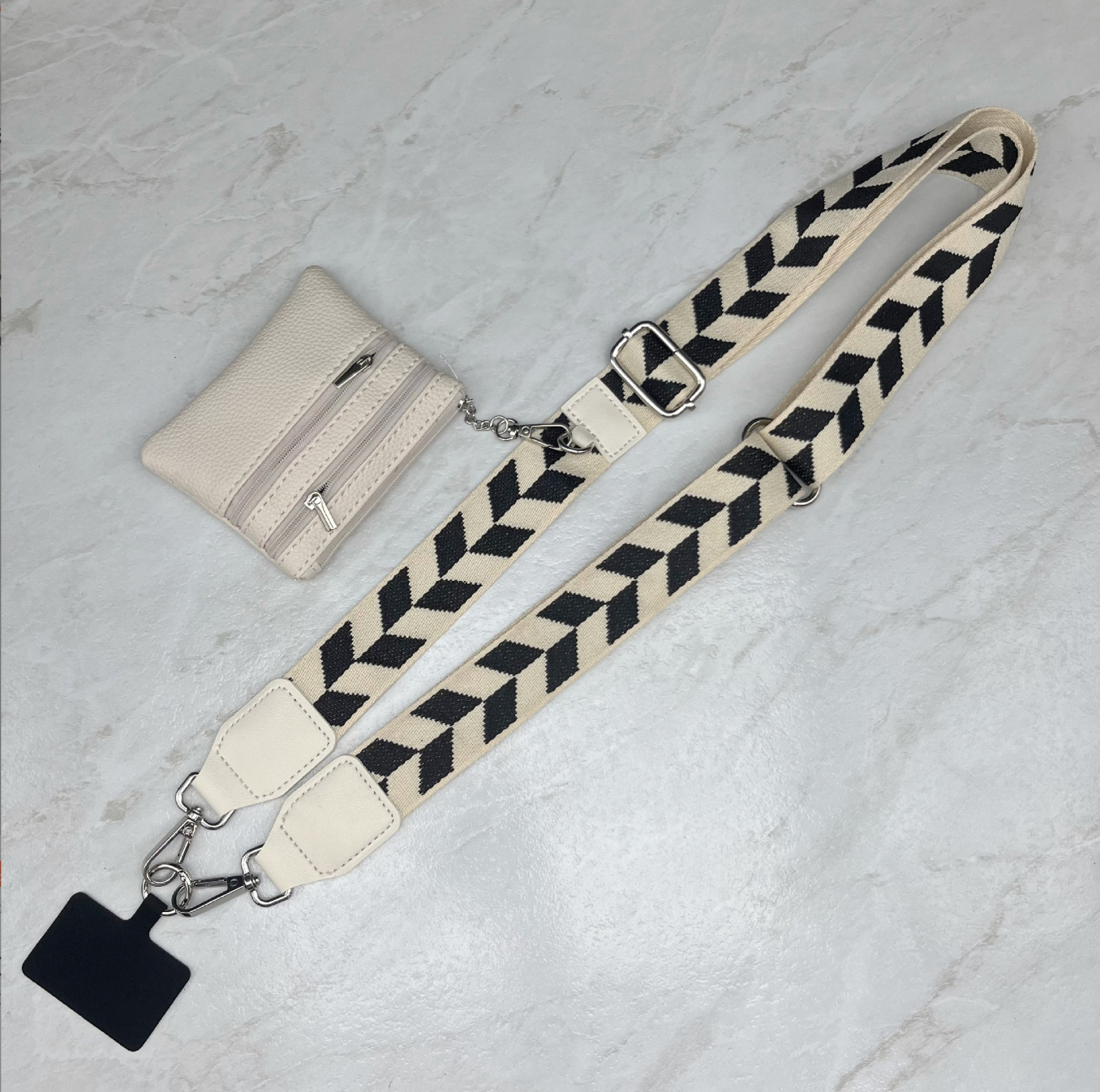 Long Keeper Phone Strap Crossbody with Zipper Wallet Phone Chain
