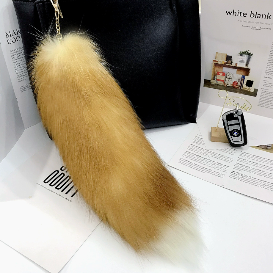 Fox Tail Keychain