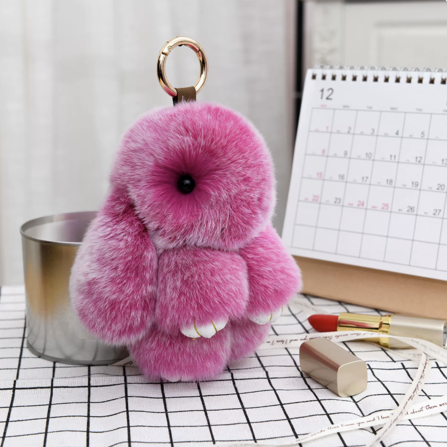 Handmade Soft Bunny Keychain