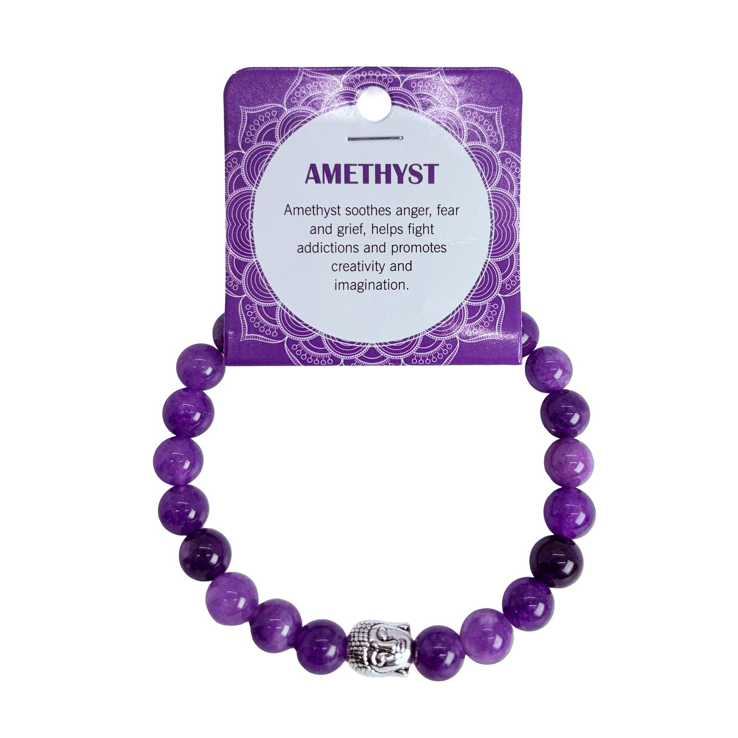 Natural AMETHYST Stone Bracelet 1 Pcs