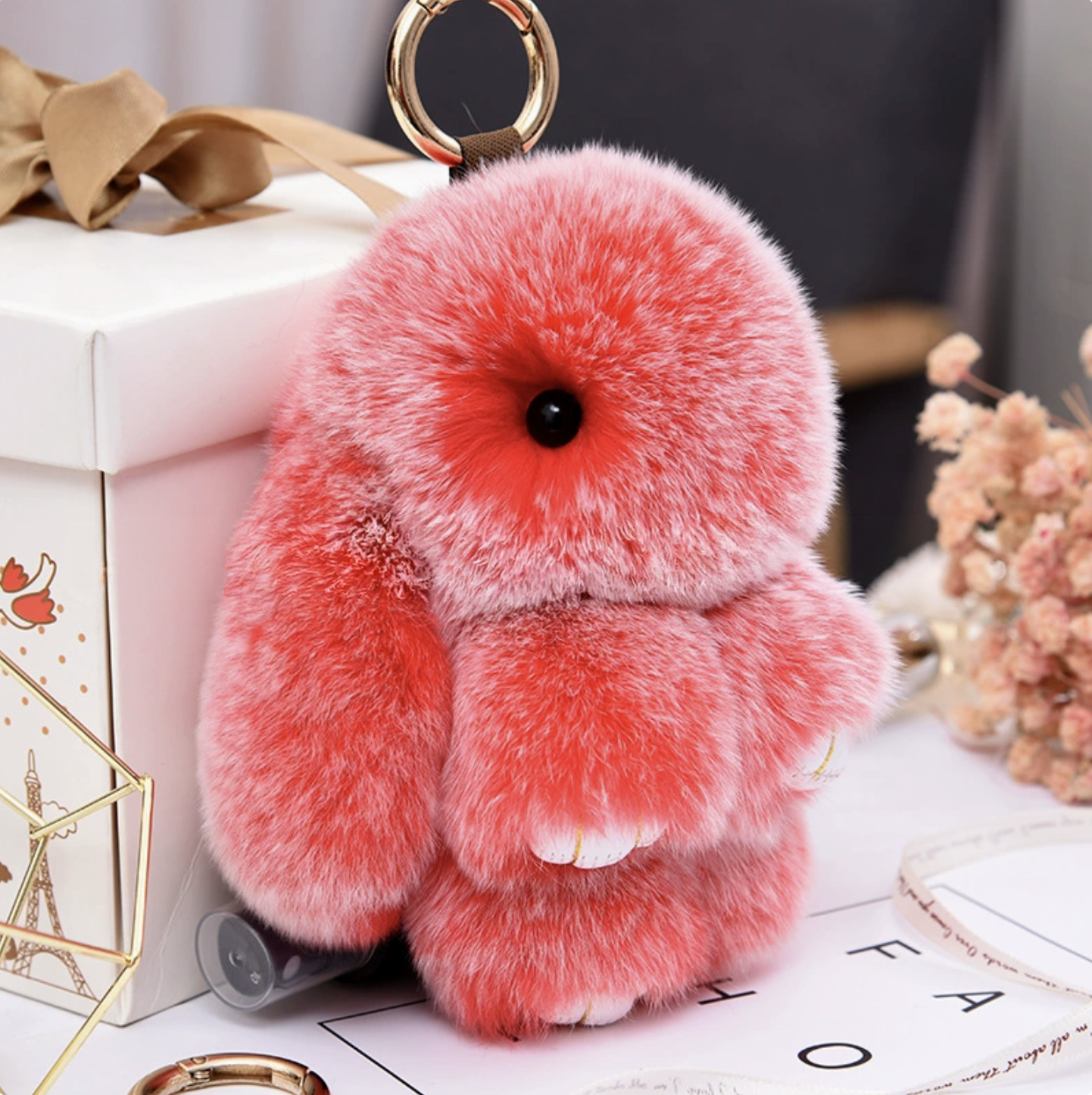 Handmade Soft Bunny Keychain