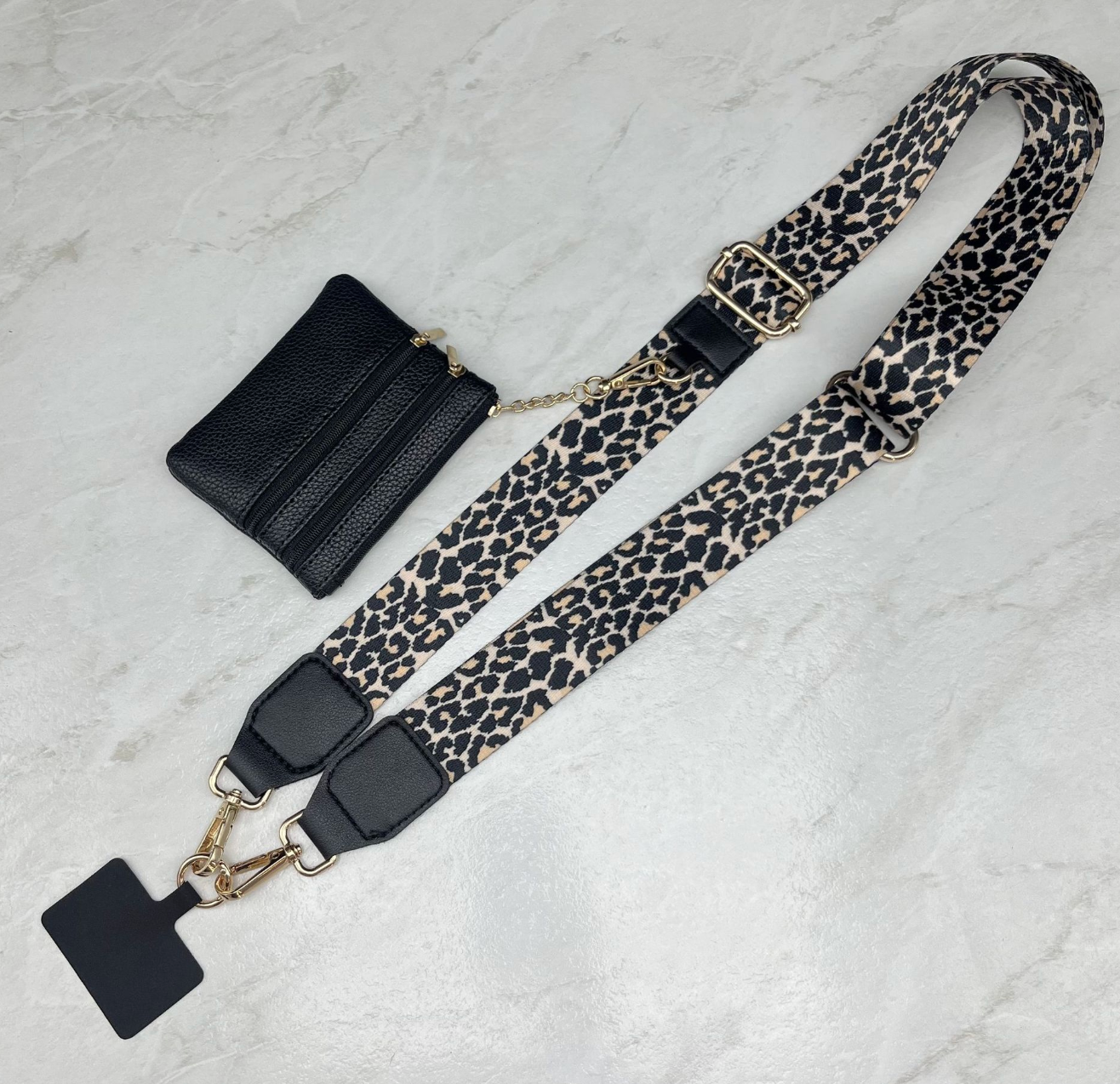 Long Keeper Phone Strap Crossbody with Zipper Wallet Phone Chain