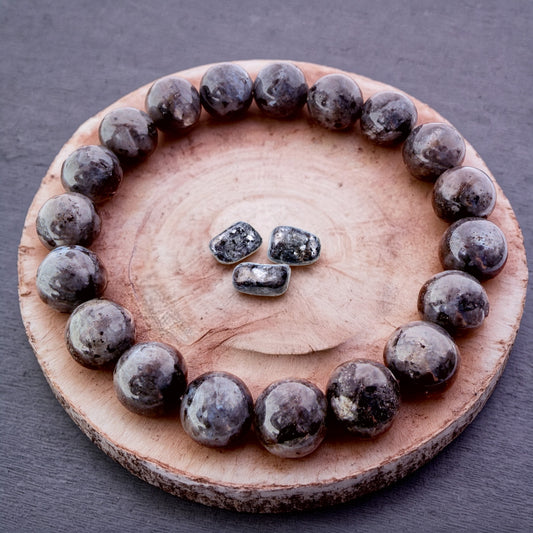 Natural LABRADORITE Stone Bracelet 10mm 1Pcs