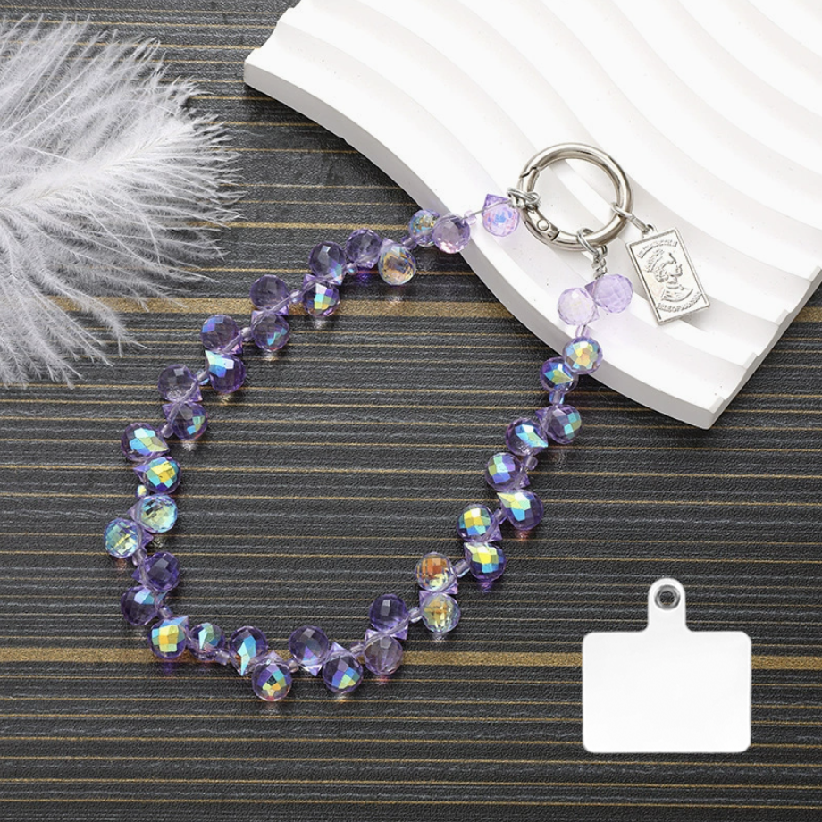 Crystal Beads Bling Collar Phone Chain