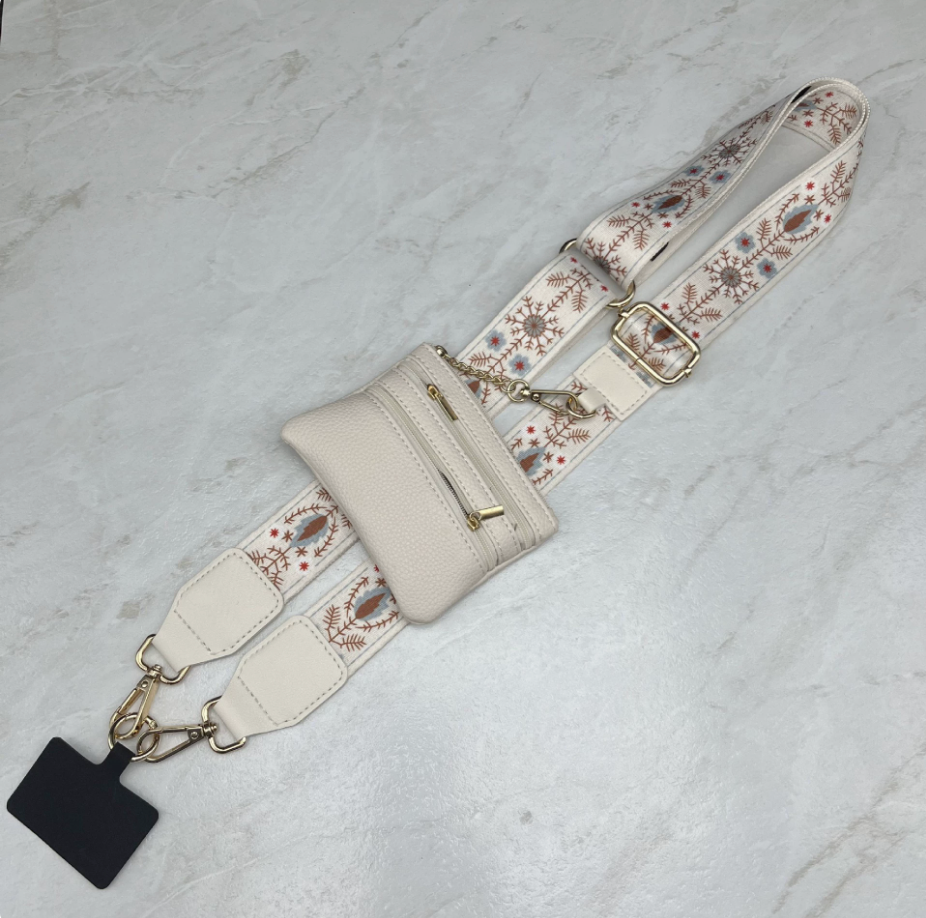 Long Keeper Phone Strap Crossbody with Zipper Wallet Phone Chain