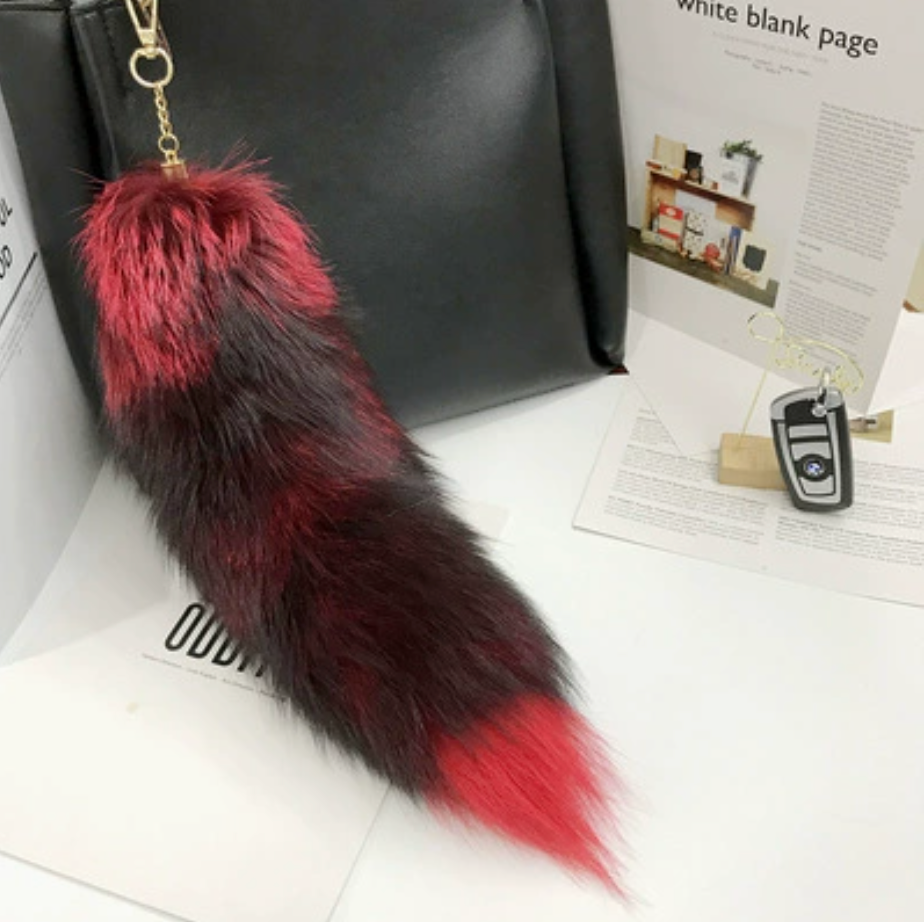 Fox Tail Keychain