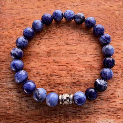 Natural Sodalite Stone Bracelet 8mm