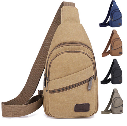 Canvas material Crossbody Bag