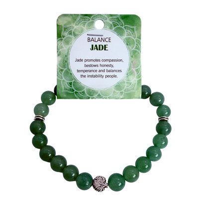 Natural Jade Stone Bracelet 8mm