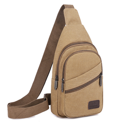 Canvas material Crossbody Bag