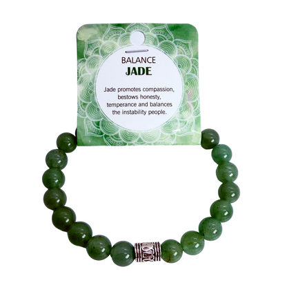 Natural Jade Stone Bracelet 8mm