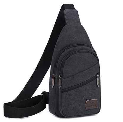 Canvas material Crossbody Bag