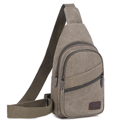 Canvas material Crossbody Bag