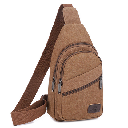 Canvas material Crossbody Bag