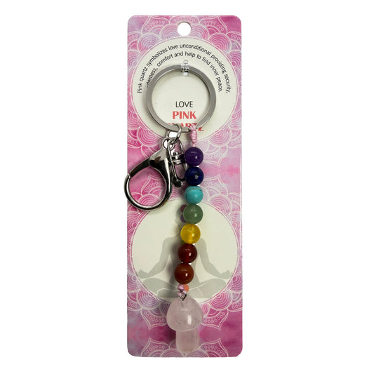 Natural Mushroom Stone Keychain 1 Pcs