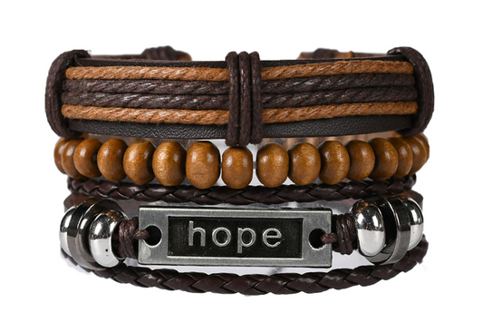 Leather Bracelets - Hope LBR24001