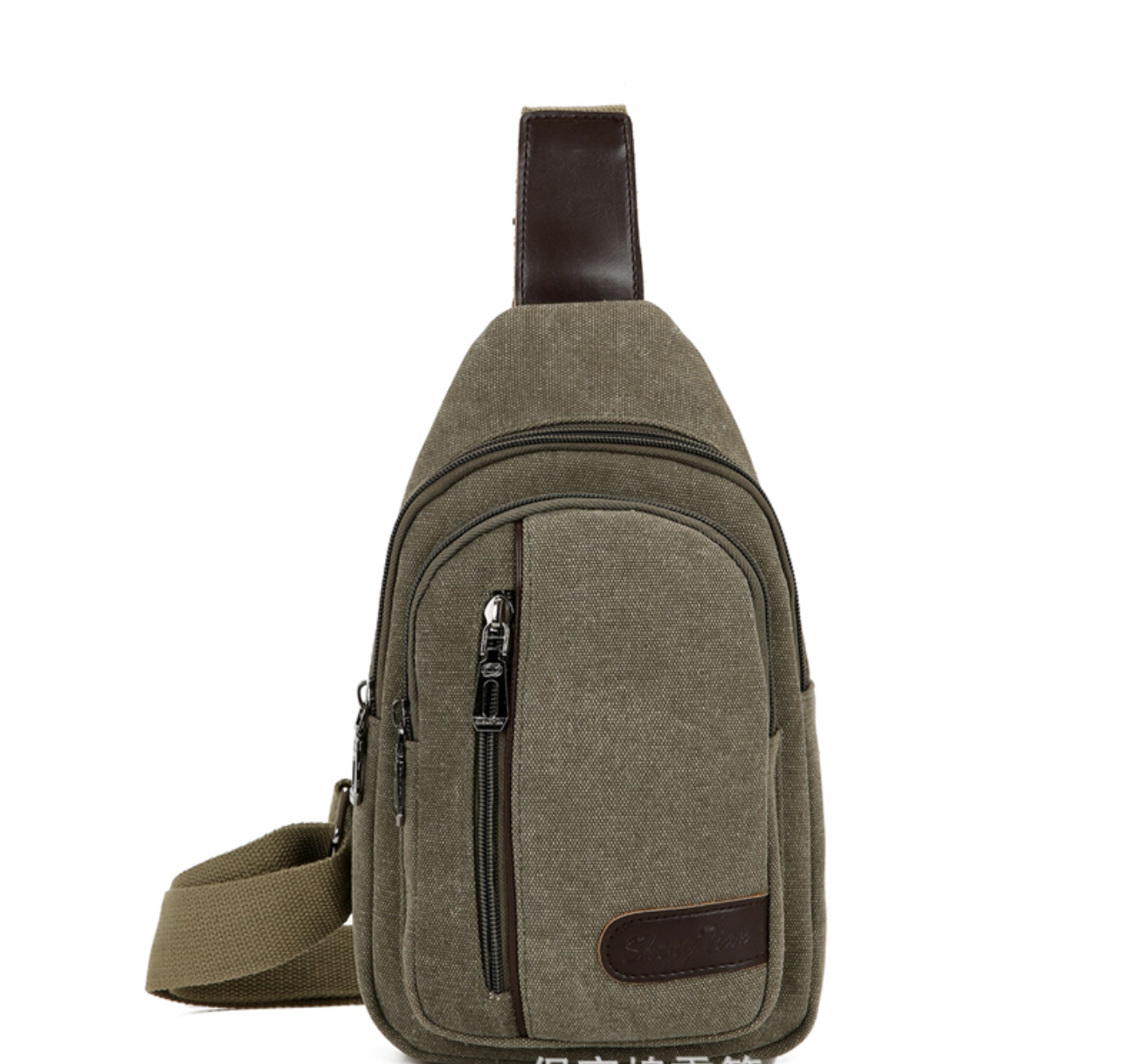 Canvas material Crossbody Bag