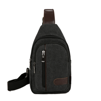 Canvas material Crossbody Bag