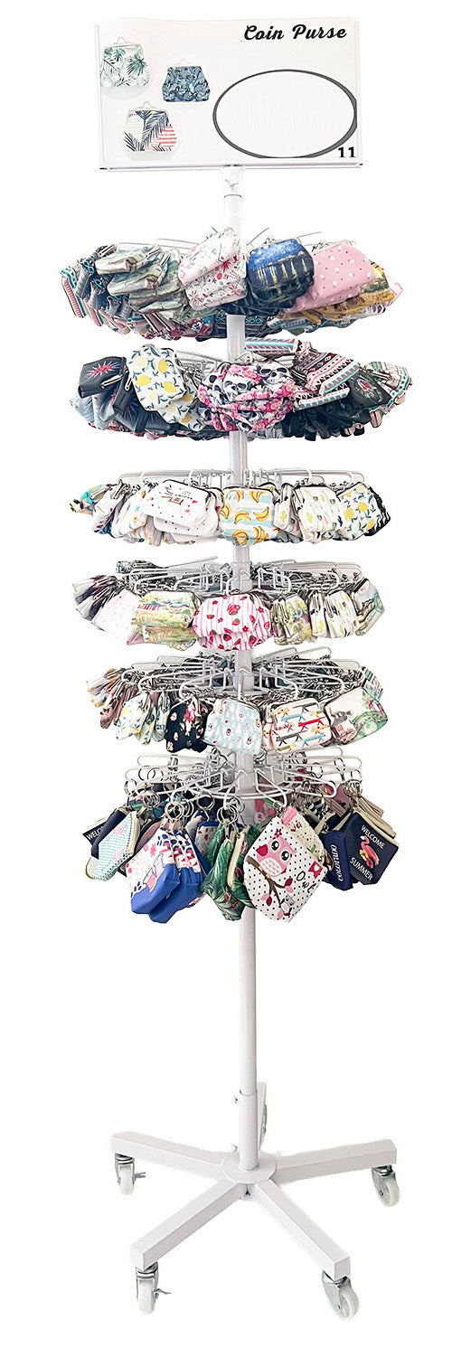 Button Coin Purse with Floor Display 504pcs