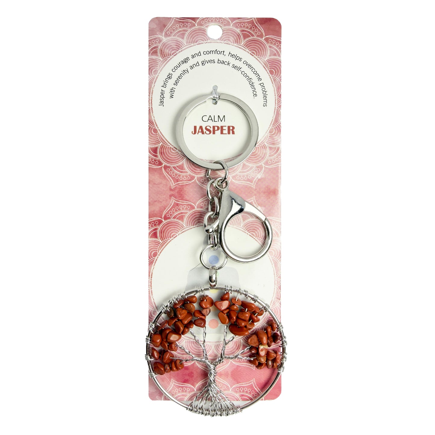 Natural Tree Stone Keychain 1 Pcs