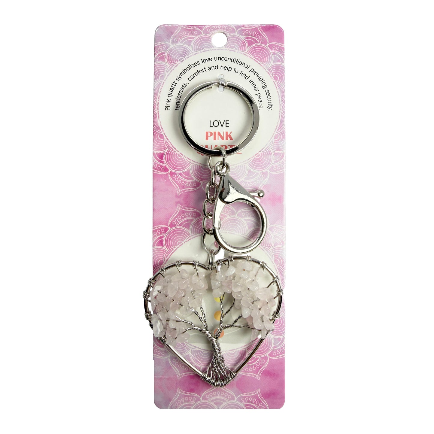 Natural Tree of Life Stone Keychain 1 Pcs