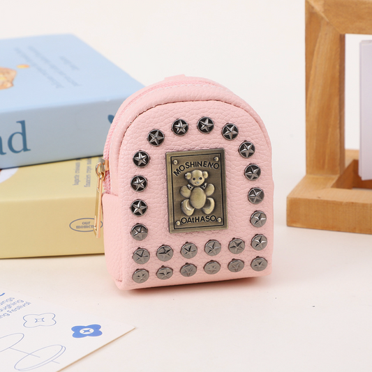 Bear backpack coin purse