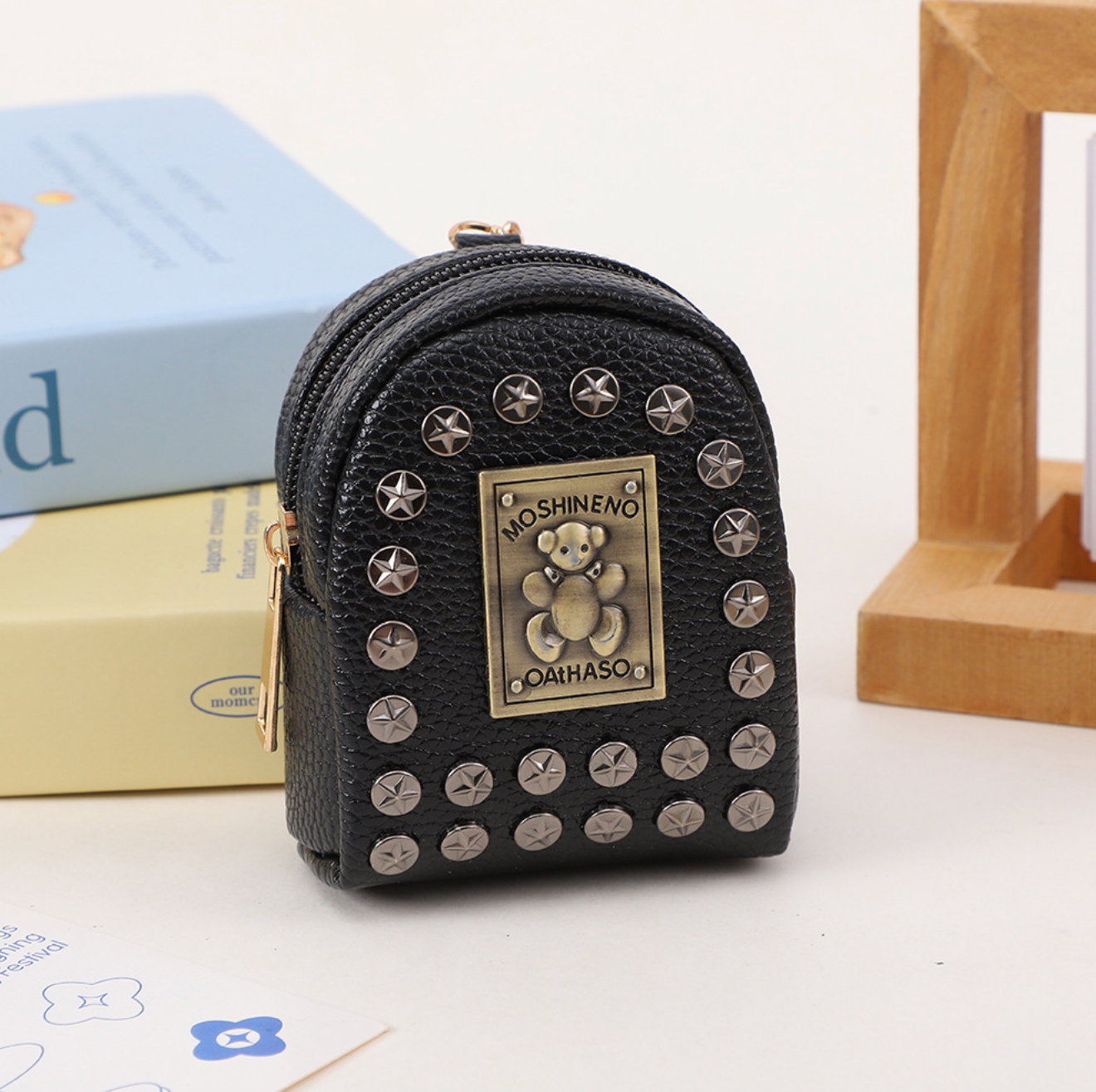 Bear backpack coin purse