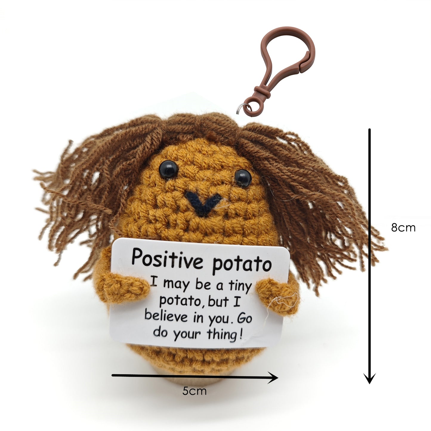 Heart  Potato  Taco Crochet keychain