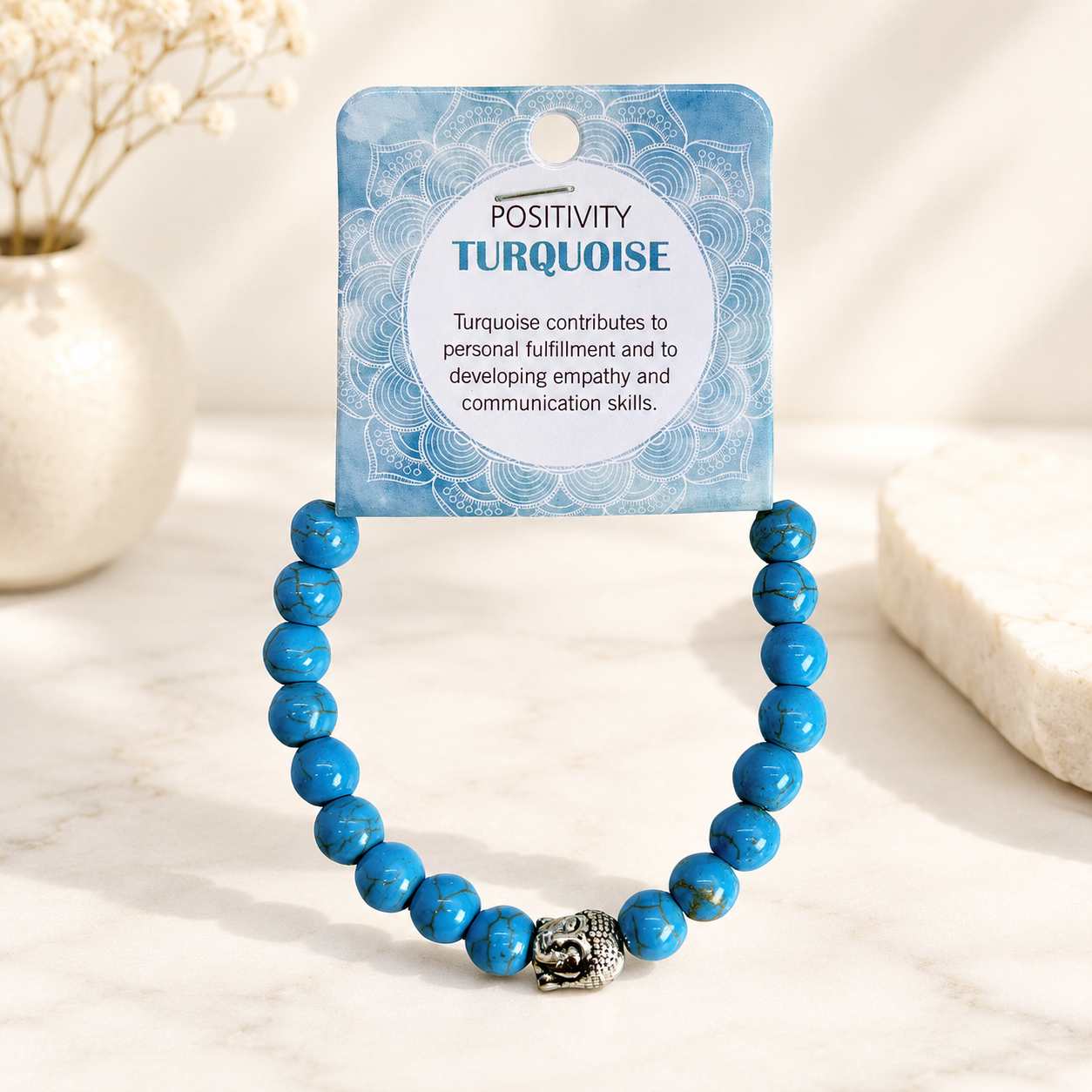 Natural Turquoise Stone Bracelet 8mm