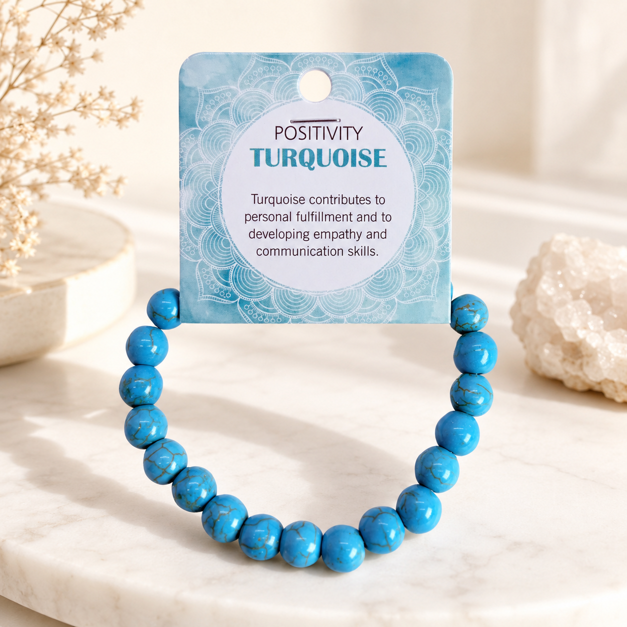 Natural Turquoise Stone Bracelet 8mm