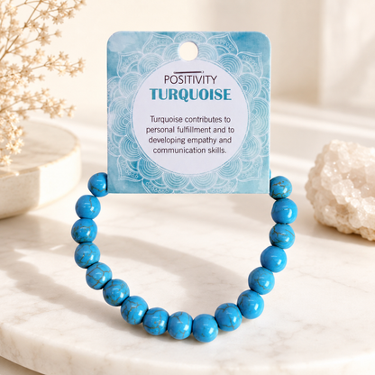 Natural Turquoise Stone Bracelet 8mm