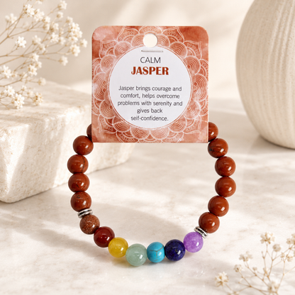 Natural Jasper Stone Bracelet 8mm