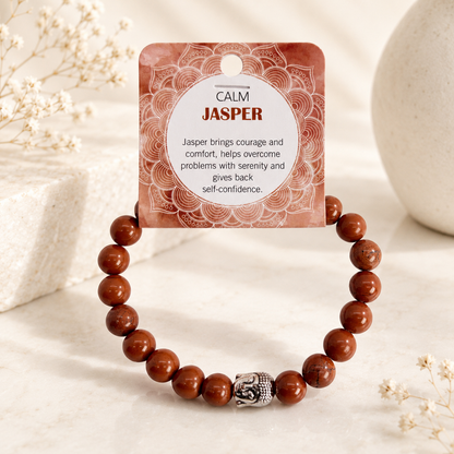 Natural Jasper Stone Bracelet 8mm