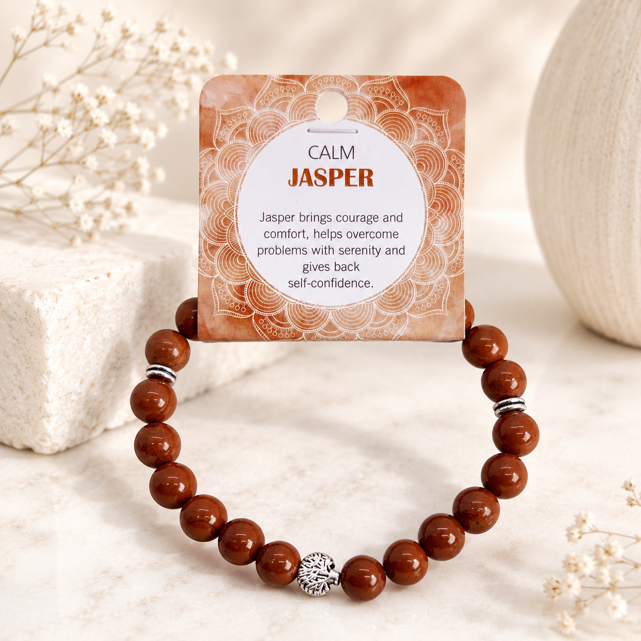 Natural Jasper Stone Bracelet 8mm